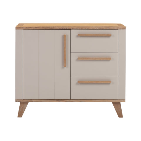 Rimini Washed Oak & Stone Painted - 1 Door Sideboard