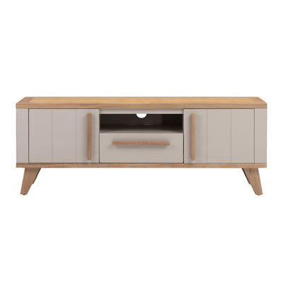Rimini Washed Oak & Stone Painted - Large TV Unit