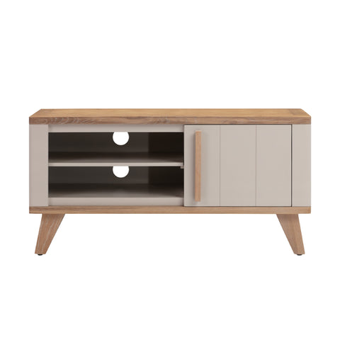 Rimini Washed Oak & Stone Painted - Standard TV Unit