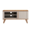 Rimini Washed Oak & Stone Painted - Standard TV Unit