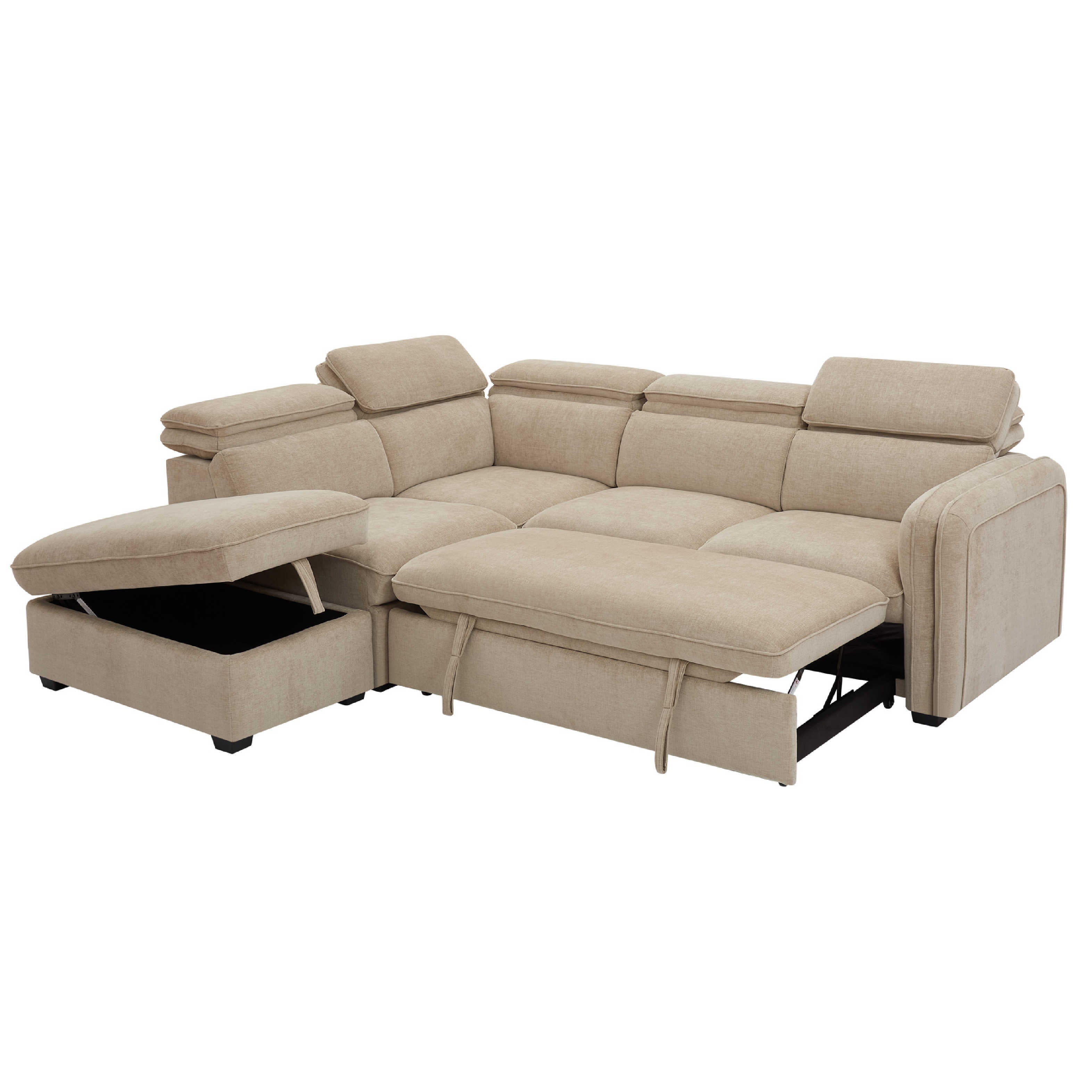Roscoe Corner Sofa Bed - LHF