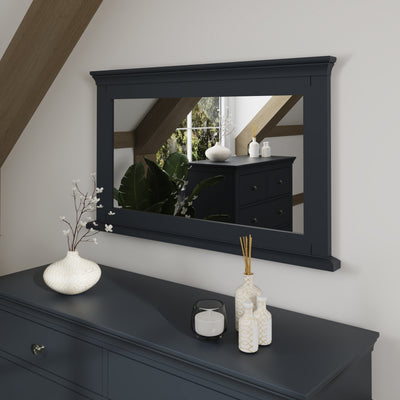 Chantilly Wall Mirror - Midnight Grey