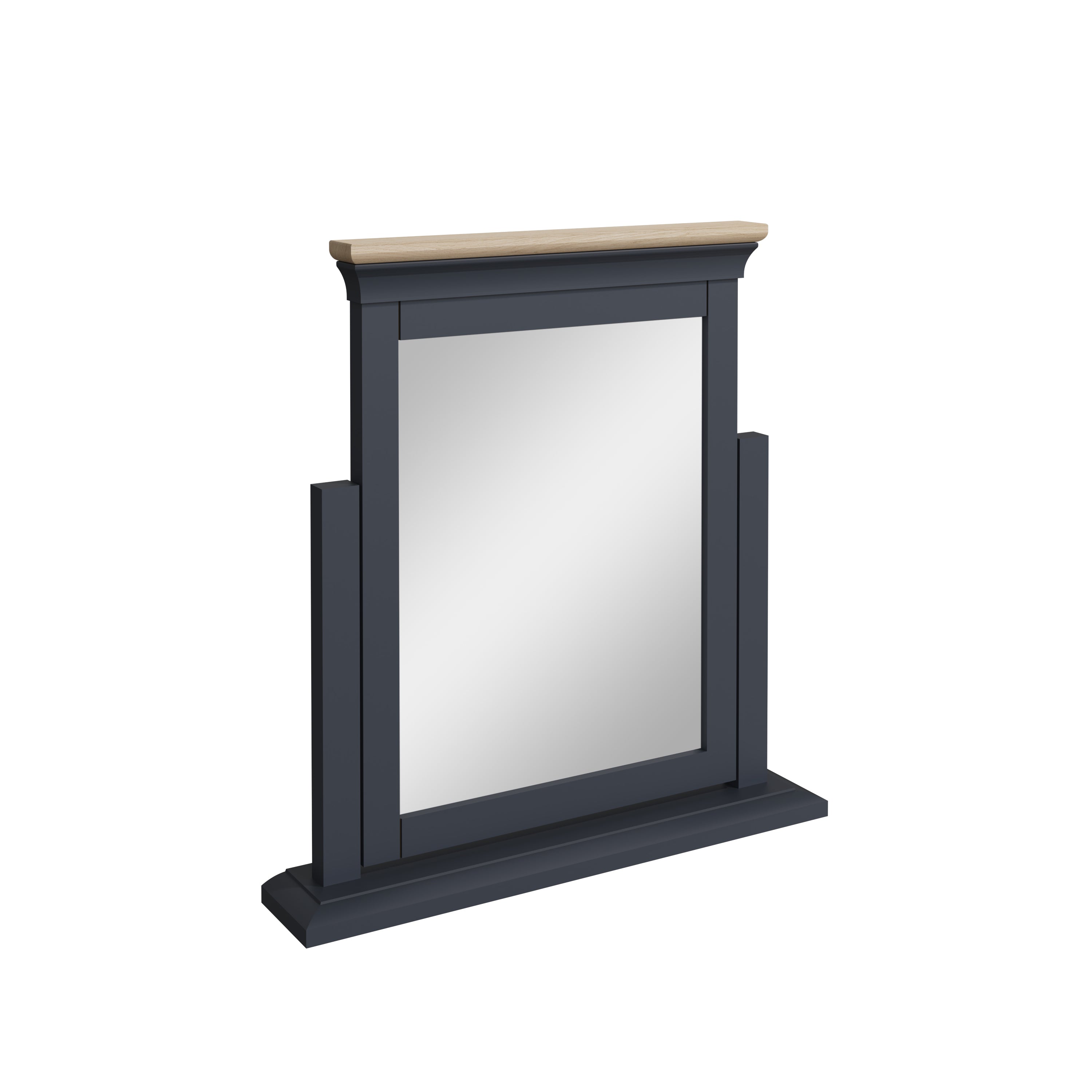 Chantilly Midnight Grey & Oak - Large Dressing Table Mirror