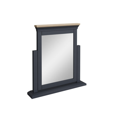 Chantilly Midnight Grey & Oak - Large Dressing Table Mirror