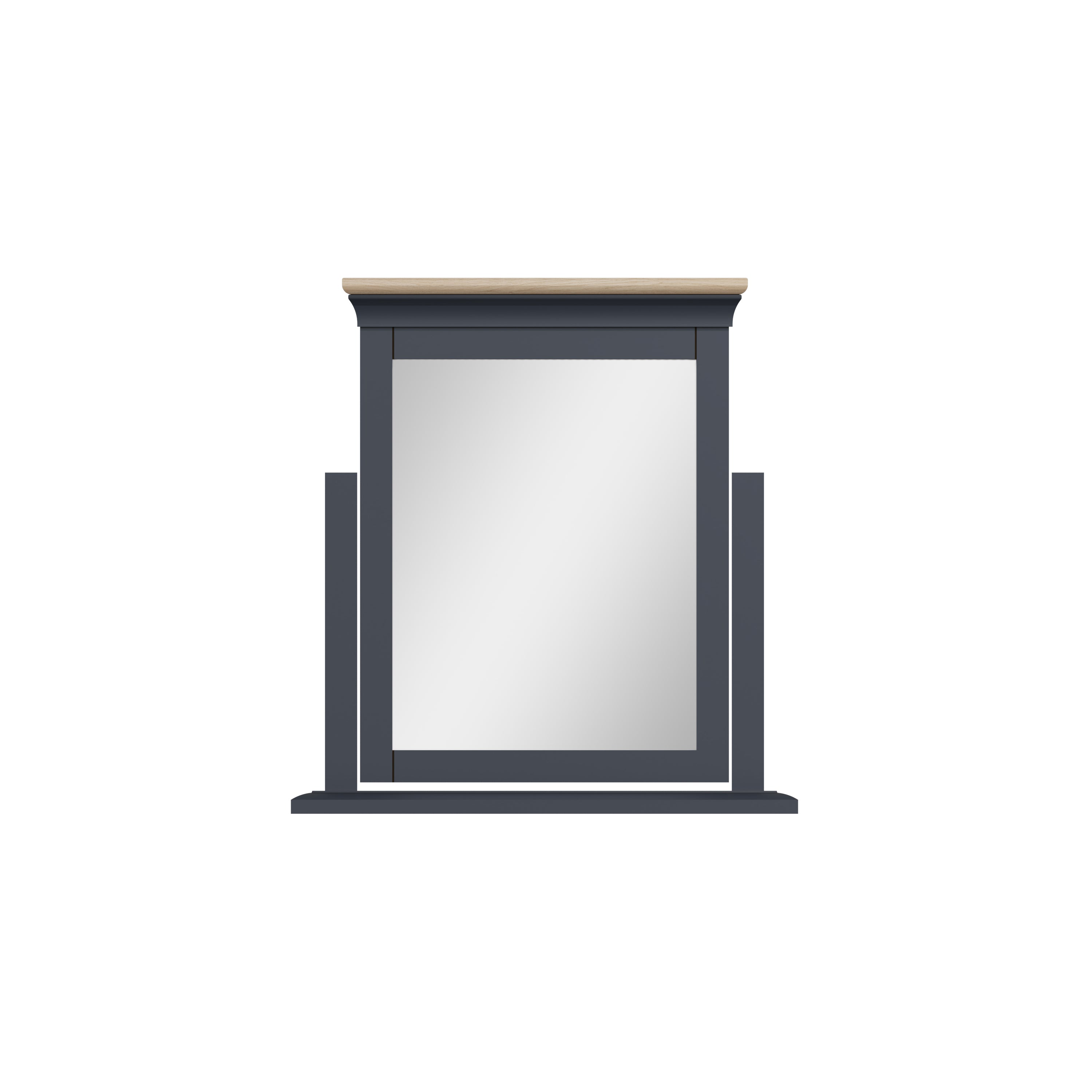 Chantilly Midnight Grey & Oak - Large Dressing Table Mirror