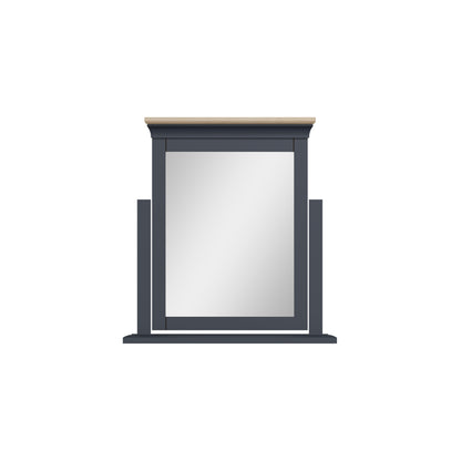 Chantilly Midnight Grey & Oak - Large Dressing Table Mirror