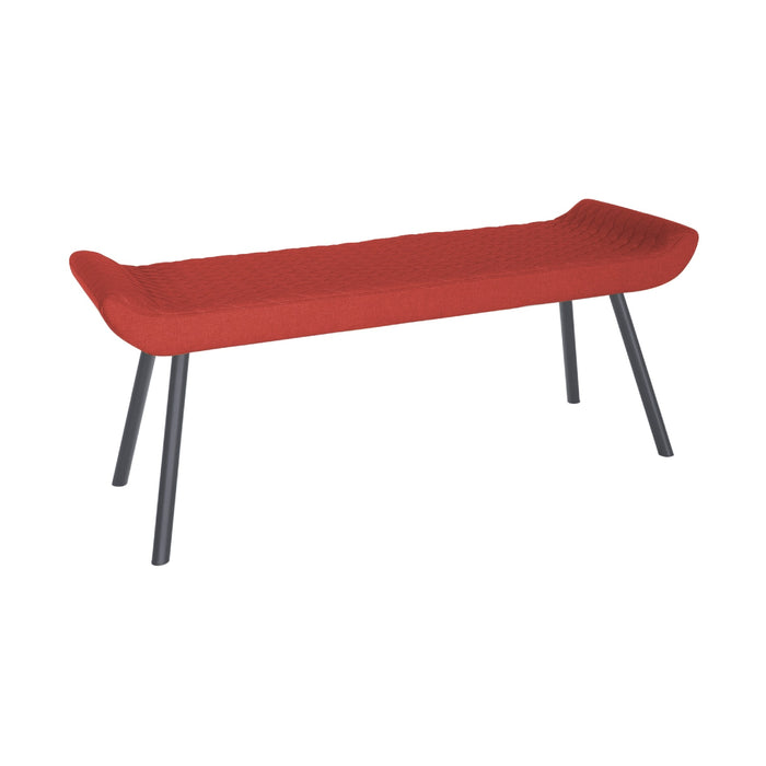 Sigma Low Bench - Burnt Orange - Graphite Leg – The Oak Outlet Co.