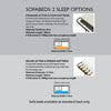 Vesper Sofa - 2 Seater Sofa Bed With Deluxe Matress (Standard Back)