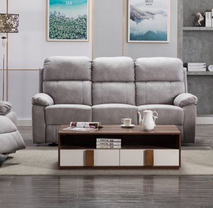 Stretford Sofa - 3 Seater - Electric Recliner - Light Grey