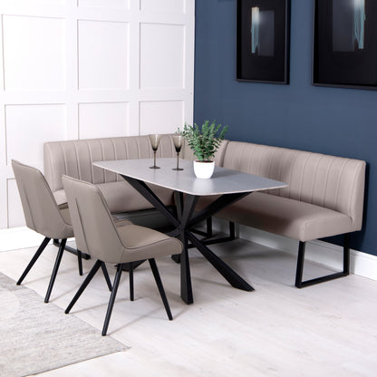 Otto Straight Bench - Taupe