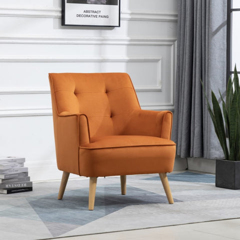 Tara Accent Chair - Burnt Orange