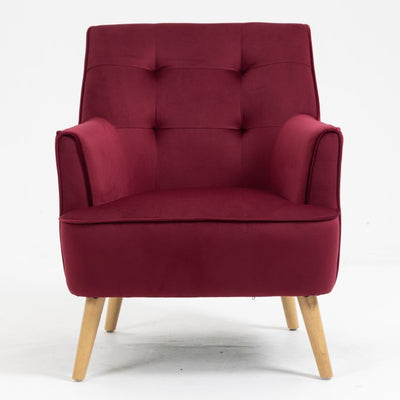 Tara Accent Chair - Dark Crimson