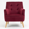 Tara Accent Chair - Dark Crimson