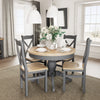 Cotswold Charcoal Painted & Oak - Round Butterfly Extending Table