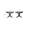 Cotswold Charcoal Painted & Oak - Round Butterfly Extending Table