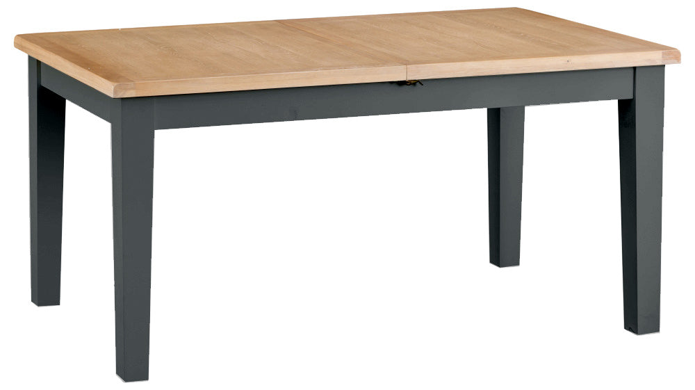Cotswold Charcoal Painted & Oak - 160cm Extending Dining Table