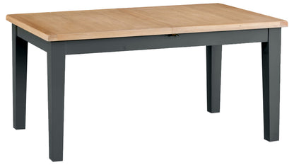 Cotswold Charcoal Painted & Oak - 160cm Extending Dining Table