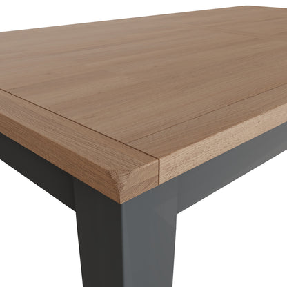 Cotswold Charcoal Painted & Oak - 160cm Extending Dining Table