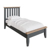 Cotswold Charcoal Painted & Oak Bed - 3ft