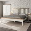 Cotswold White Painted & Oak Bed - 6ft