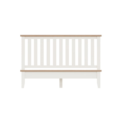 Cotswold White Painted & Oak Bed - 6ft