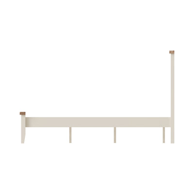 Cotswold White Painted & Oak Bed - 6ft