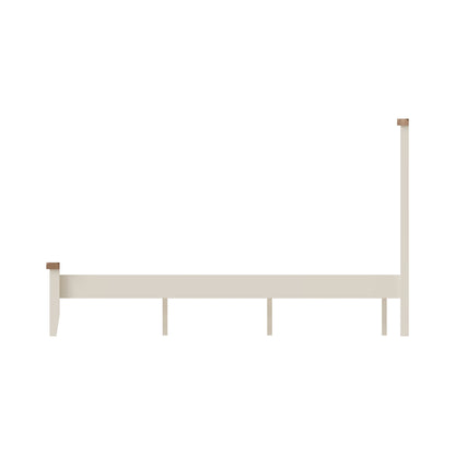 Cotswold White Painted & Oak Bed - 6ft