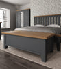 Cotswold Charcoal Painted & Oak Blanket Box