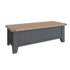Cotswold Charcoal Painted & Oak Blanket Box