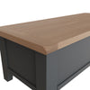 Cotswold Charcoal Painted & Oak Blanket Box