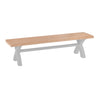 Cotswold Grey Painted & Oak Dining Bench