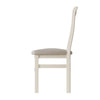 Cotswold White Painted & Oak Dining Chair - Cross Back