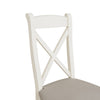Cotswold White Painted & Oak Dining Chair - Cross Back