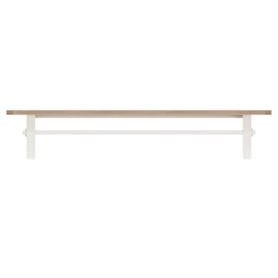 Cotswold White Painted & Oak Dining Bench - Large