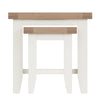 Cotswold White Painted & Oak Nest of 2 Tables