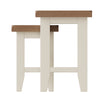 Cotswold White Painted & Oak Nest of 2 Tables