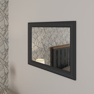 Cotswold Charcoal Painted & Oak Small Wall Mirror