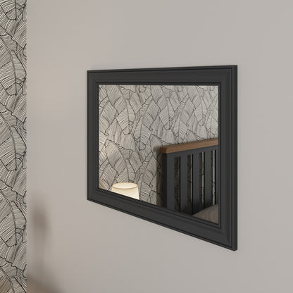 Cotswold Charcoal Painted & Oak Small Wall Mirror