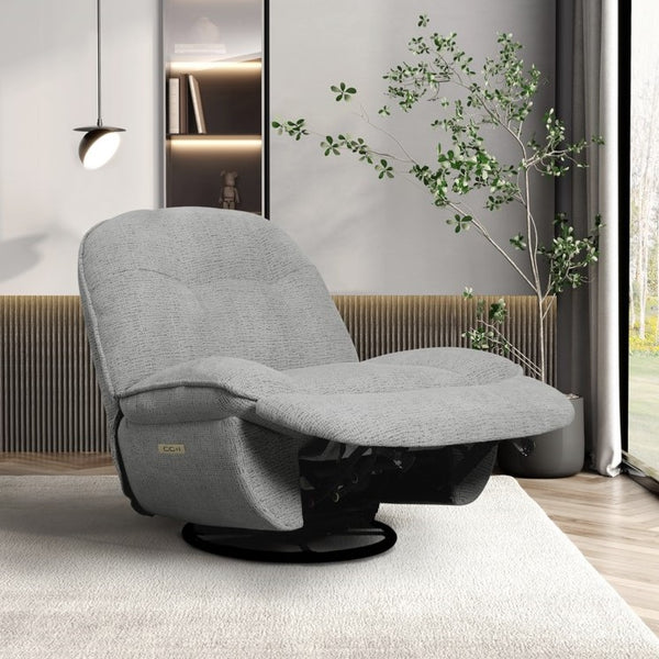 Torino Sofa - Electric Swivel TV Chair - Dark Grey