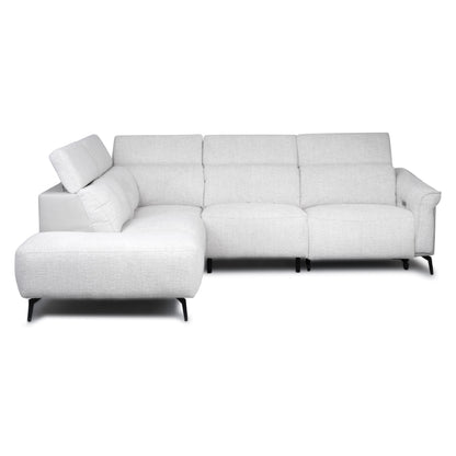 Torino Sofa - Electric Left Hand Facing Corner - Light Grey
