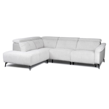 Torino Sofa - Electric Left Hand Facing Corner - Light Grey