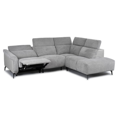 Torino Sofa - Electric Right Hand Facing Corner - Dark Grey