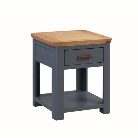 Treviso Midnight Blue End Table with Drawer
