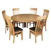 Treviso Oak 150cm Round Dining Set (6 Chairs)