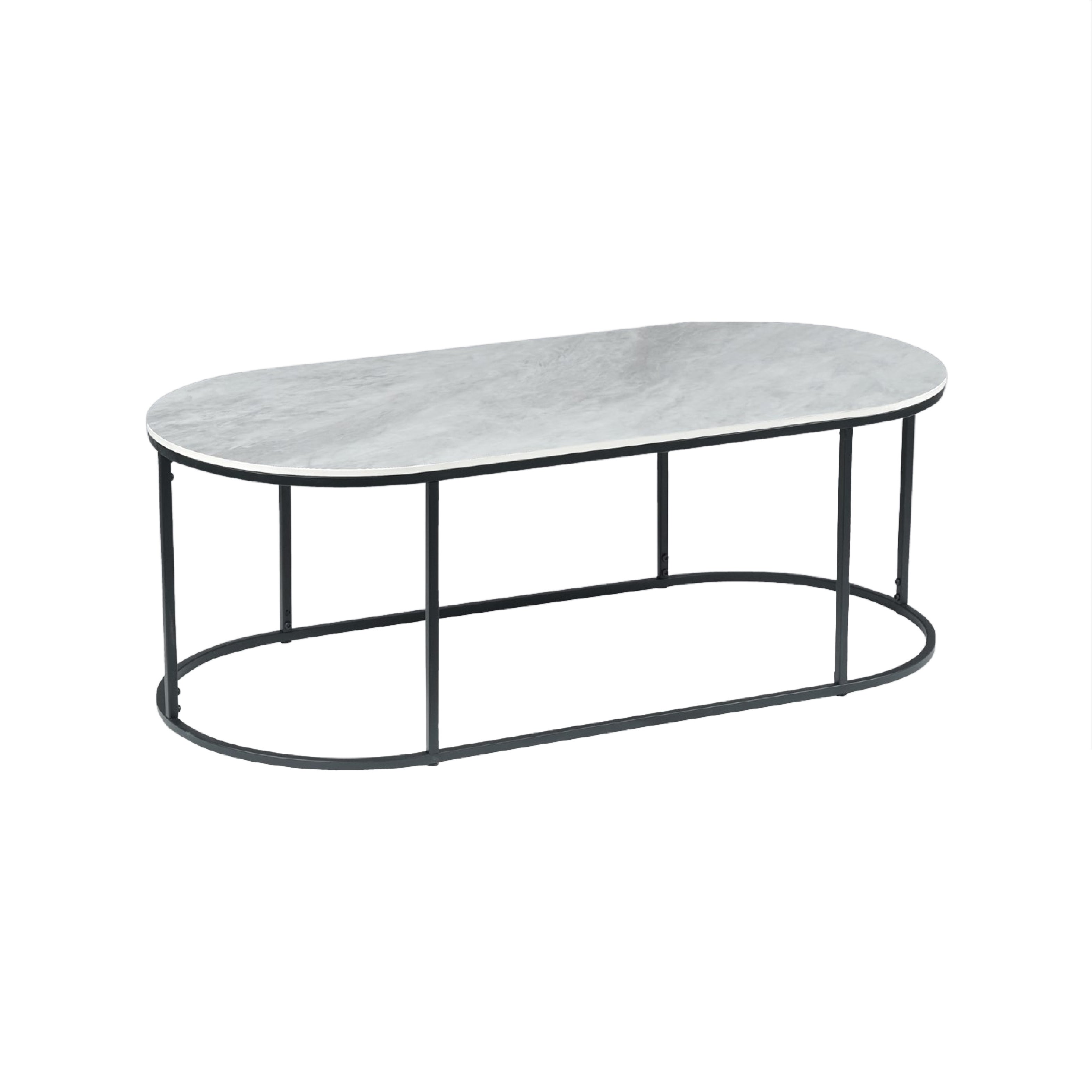 Tribeca Grey Sintered Stone Rectangular Coffee Table