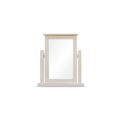 Windermere Oyster Grey Painted & Oak Dressing Table Mirror