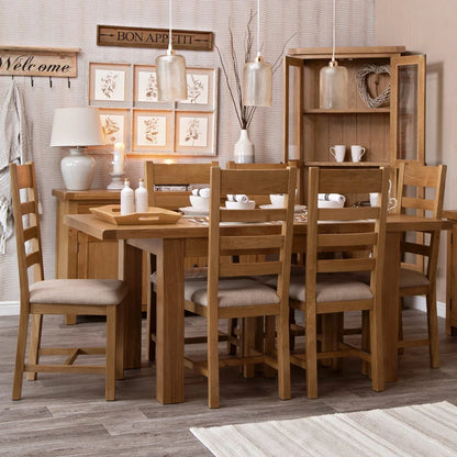 Oakdale Oak Extending Dining Table - 1.25m