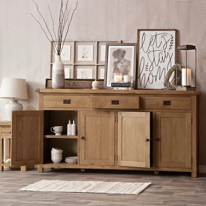 Oakdale Oak Sideboard - 4 Door
