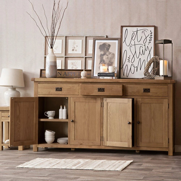 Oakdale Oak Sideboard - 4 Door