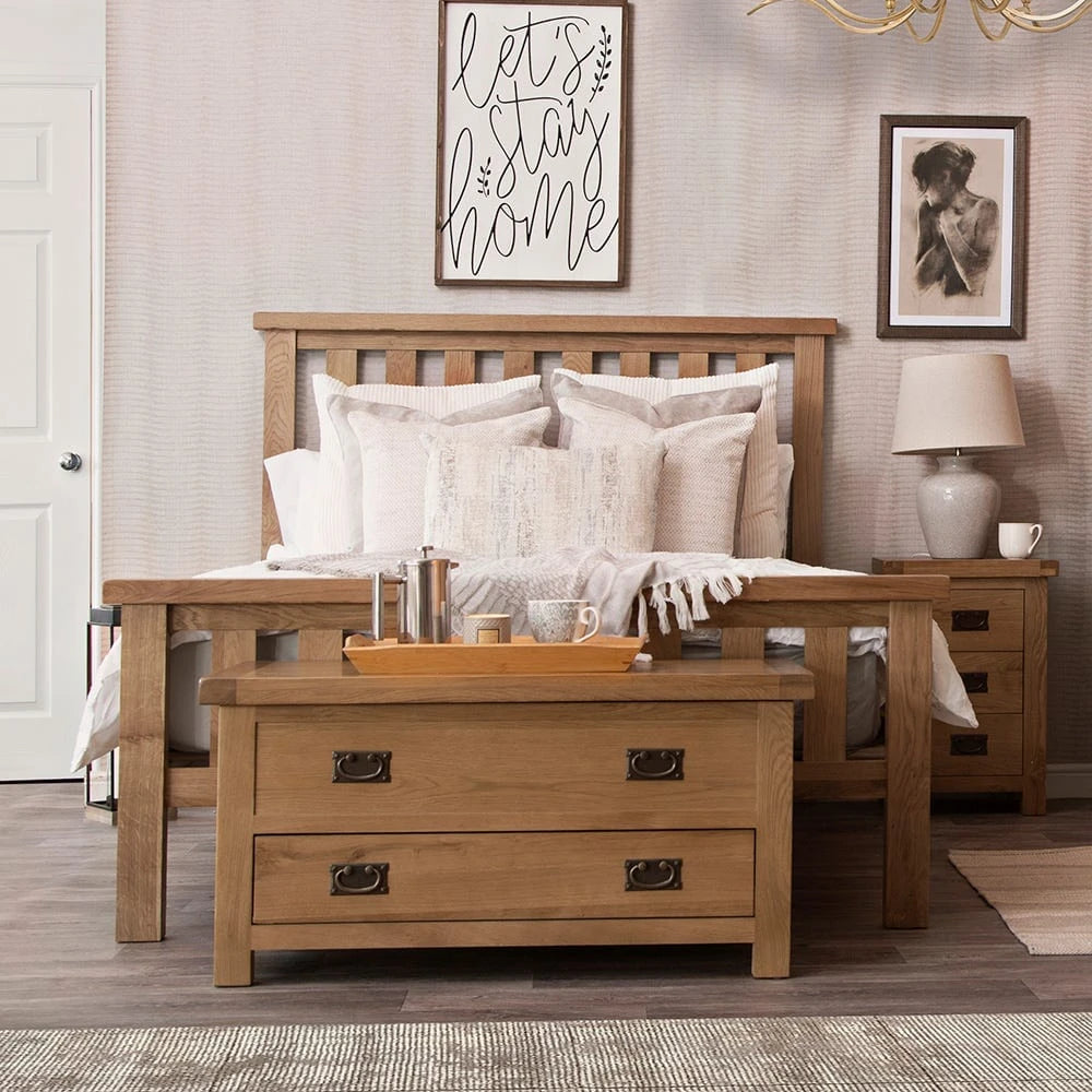 Oakdale Oak Bedframe - 5ft Kingsize